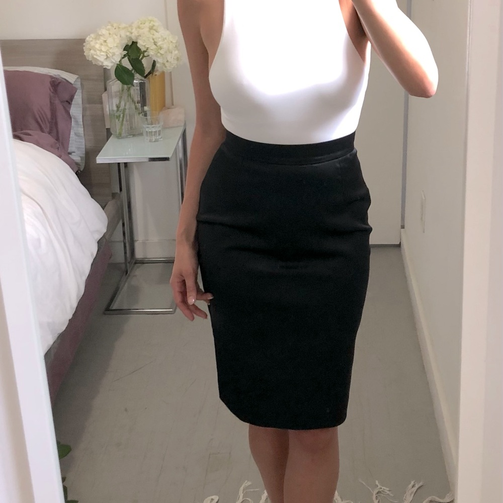 Dolce & Gabbana Satin Pencil Skirt